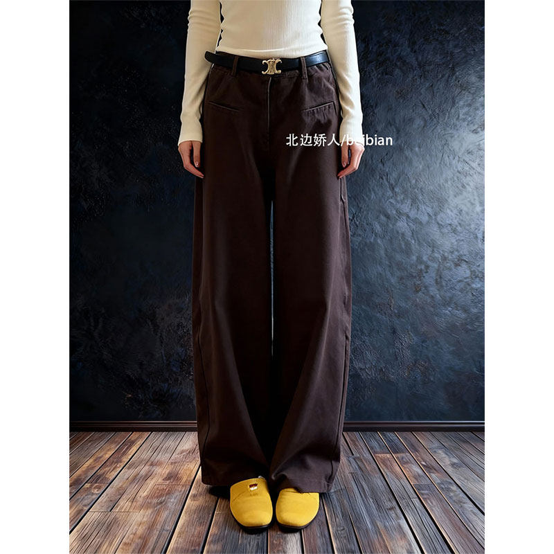 极简风立体解构高腰阔腿牛仔裤女2026早春大码复古通勤显瘦百搭裤,女装/女士精品,大码裤装,淘宝优惠券,粉丝福利购,淘宝优惠卷