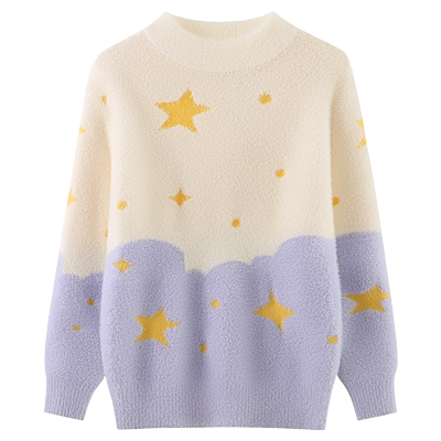 2025女童秋冬新款水貂绒毛衣加绒