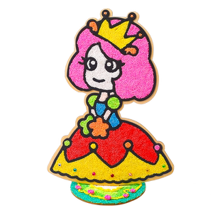 大号木板雪花泥画粘土填色珍珠泥儿童diy益智手工制作3d立体粘画