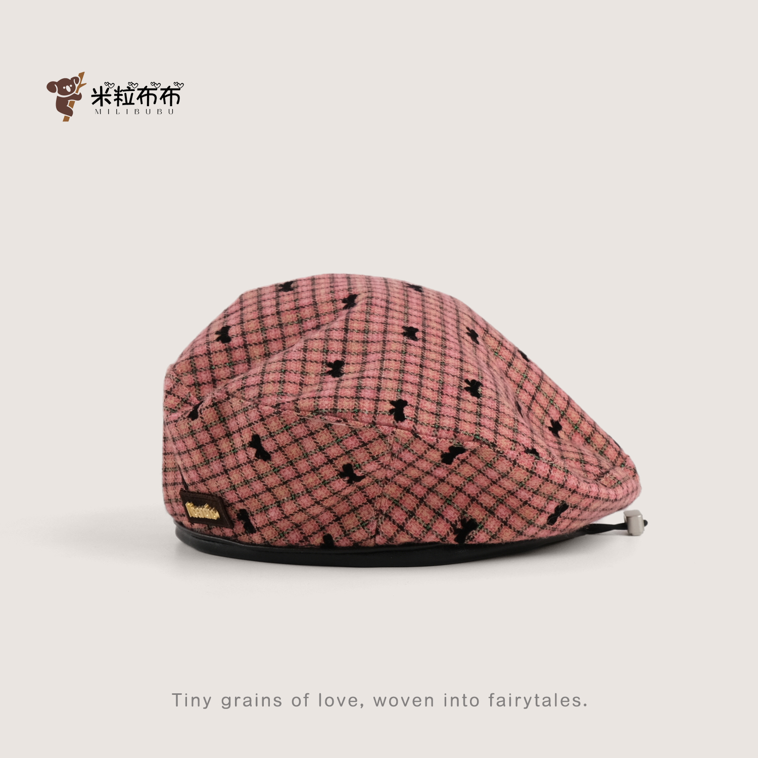 儿童蝴蝶结贝雷帽韩系潮酷文艺