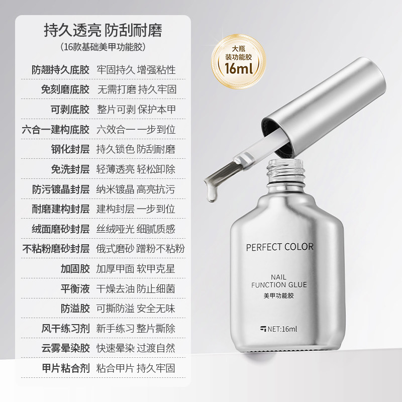 6-Function Gel Nail Set with Matte and Tempered Top Coats - Product image 5