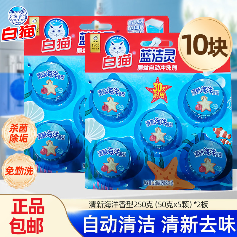白猫蓝泡泡水箱洁厕宝马桶蓝洁灵厕盆自动冲洗剂耐用厕所马桶除臭