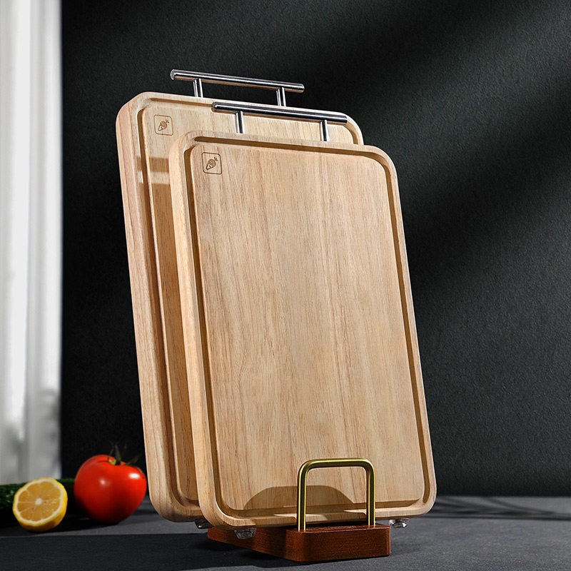 柏森优家实木菜板泰国橡胶木家用新中式案板厨房切菜板刀板砧板