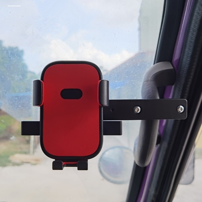 适用解放JH6装饰用品大全J6P新大威悍V龙V大货车专用手机支架防震加长