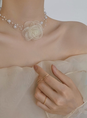 伴娘手花手腕花团超仙简约新娘姐妹团结婚花童手环婚礼