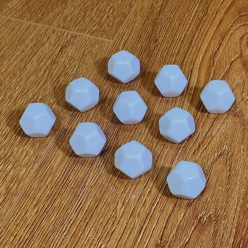 12面空白骰子白色光面色子DIY自