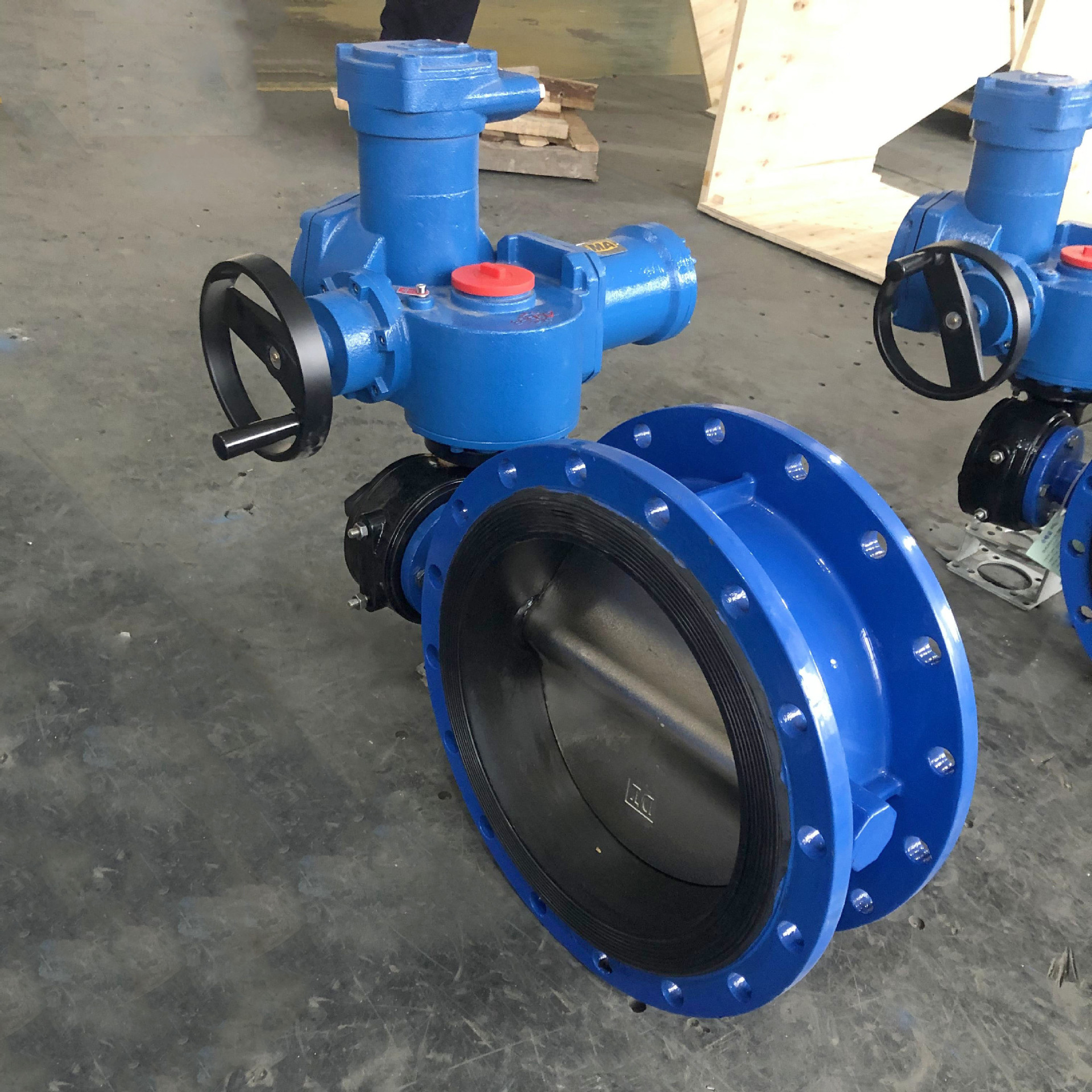 MSD941X-10Q-DN500 矿用隔爆型瓦斯管道专用电动蝶阀 带电控箱660