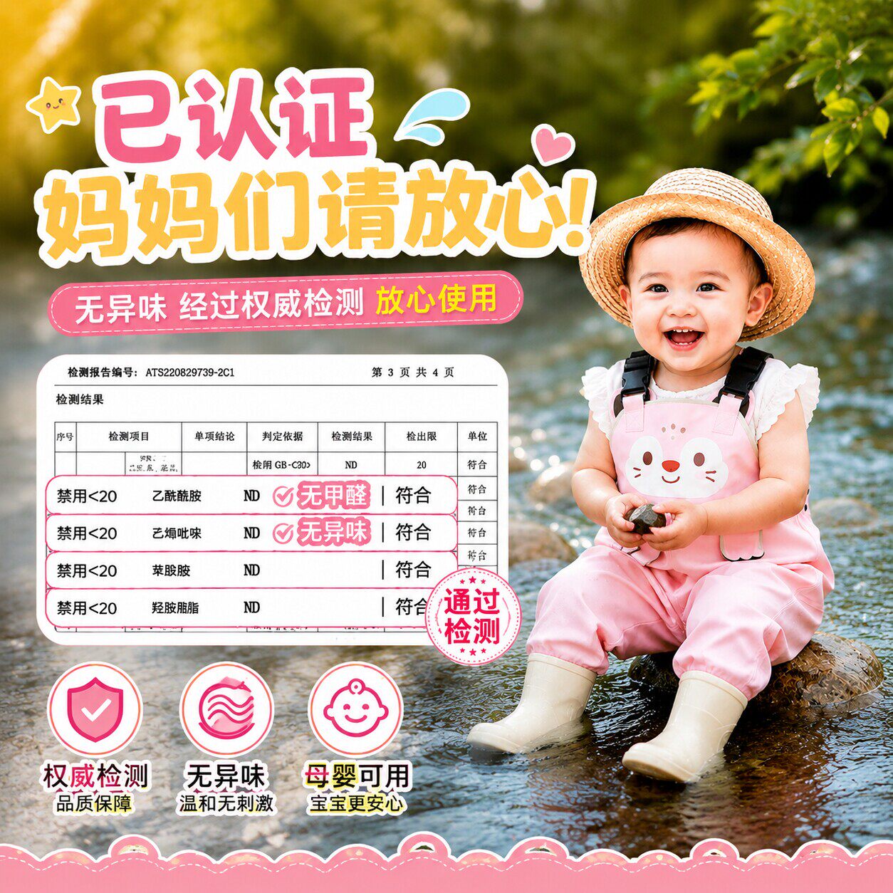 渔之源儿童赶海玩水连体下水裤宝宝赶海服玩水服涉水溯溪连体雨鞋