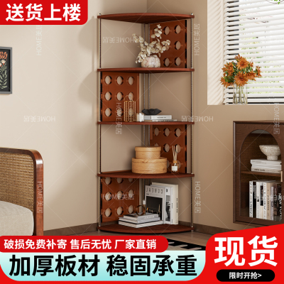 中古风香杉木实木墙角转角装饰