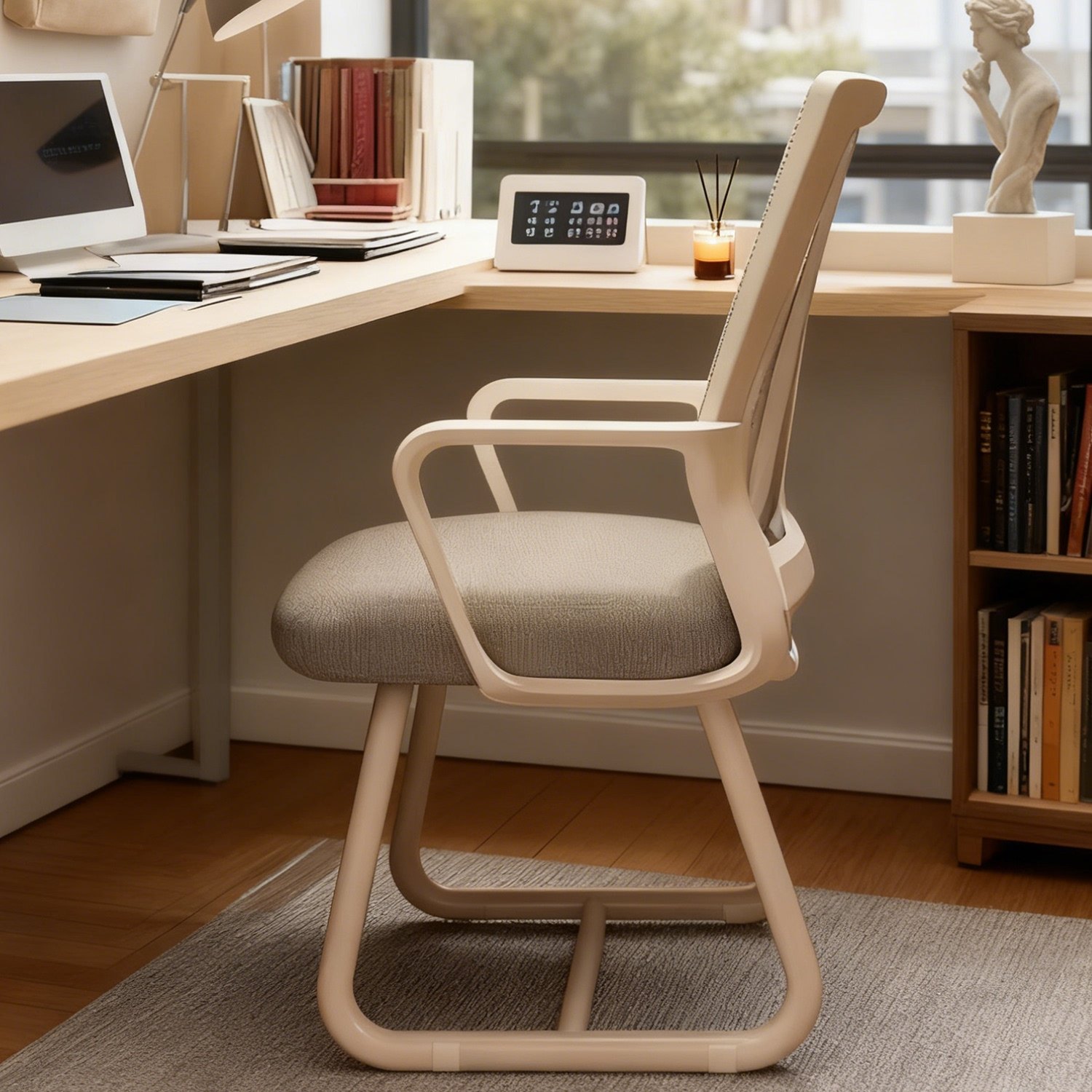 电脑椅家用舒适久坐职员办公室椅子宿舍大学生会议电竞护腰靠背椅