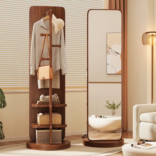 【破损包赔】一体全身镜衣帽架