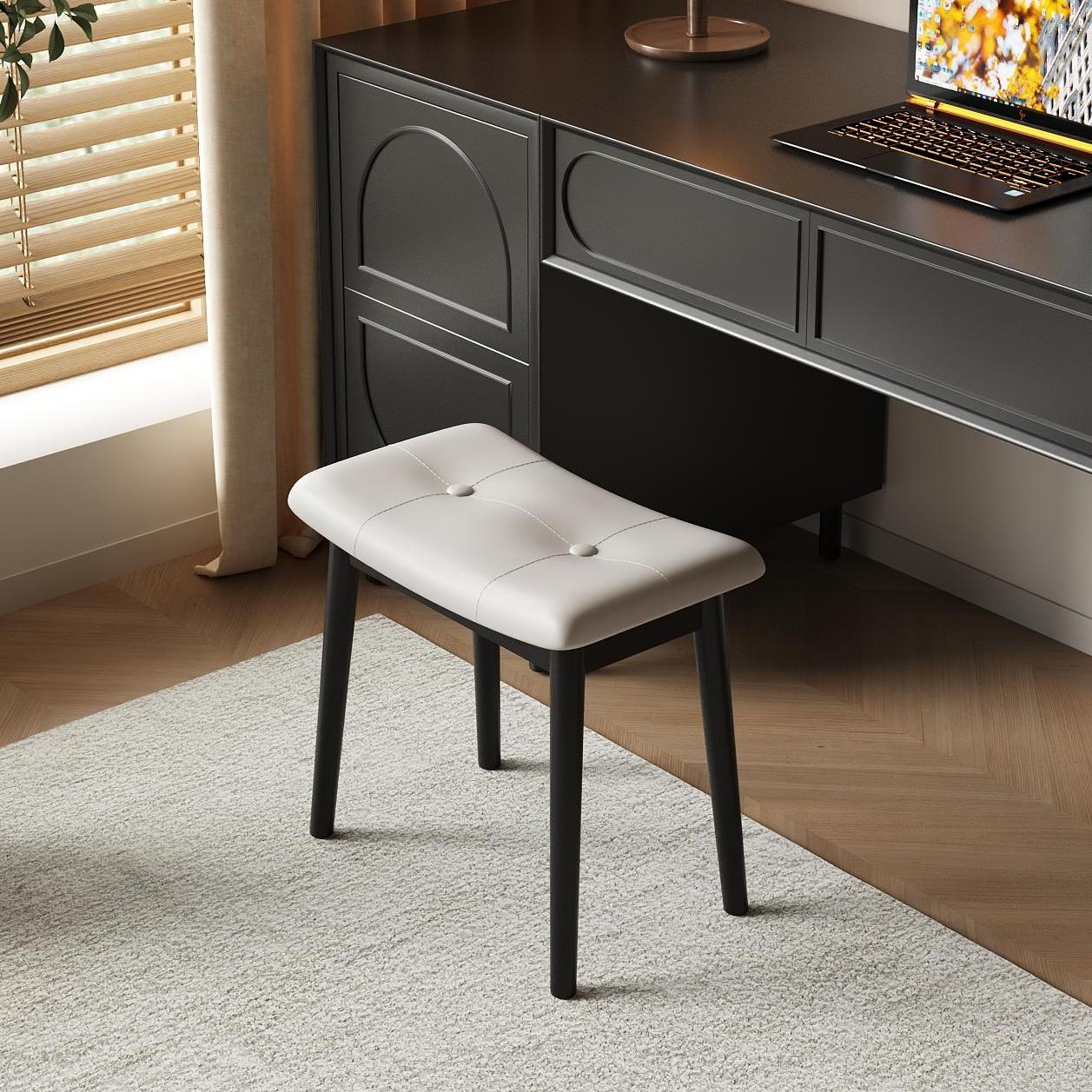 【送货上门】实木化妆凳梳状椅