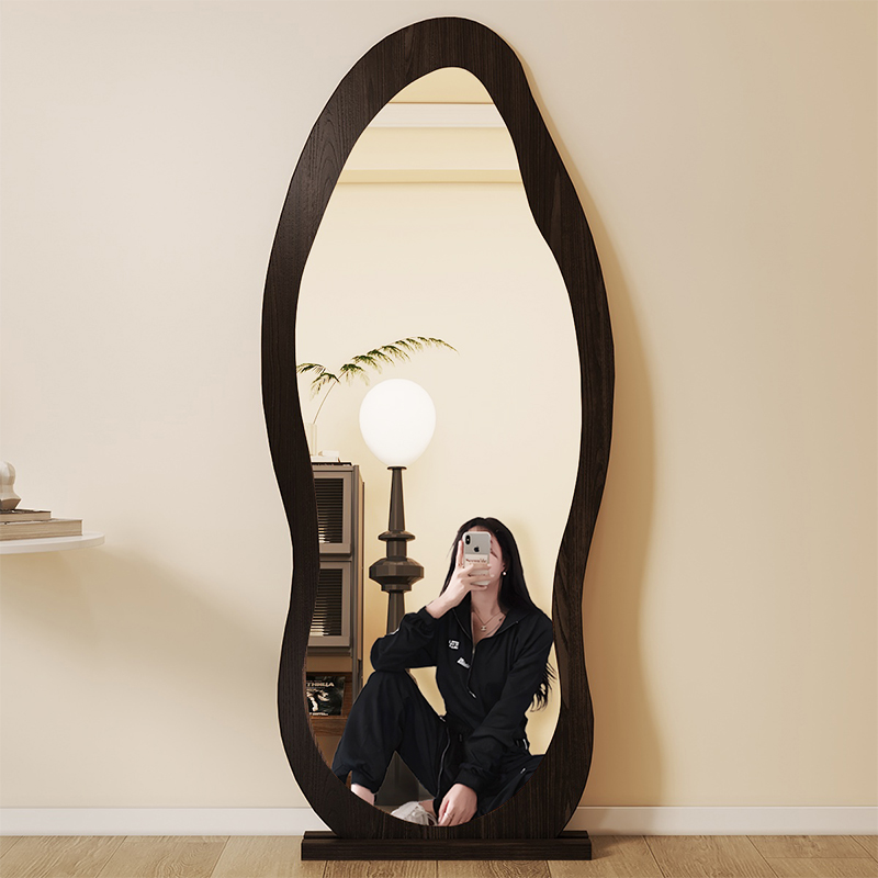 落地壁挂两用新中式穿衣镜高级感