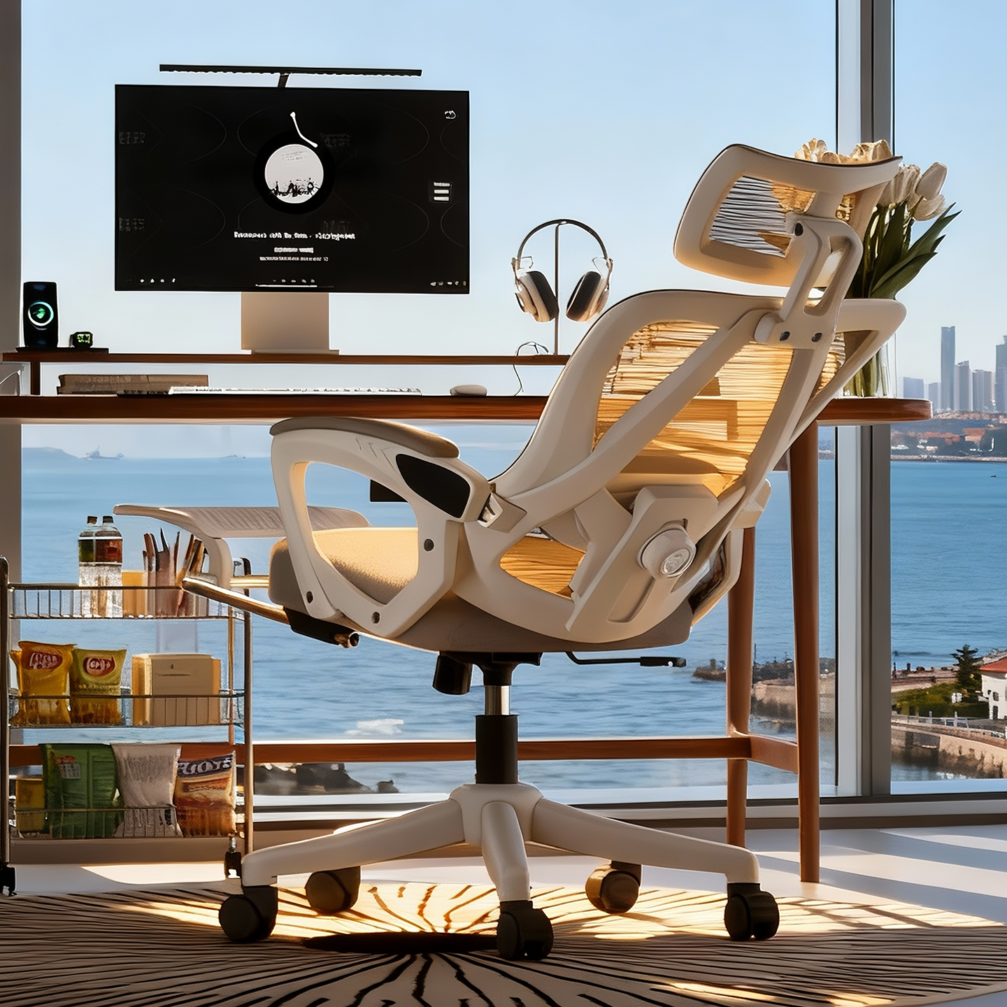 办公午睡两用电脑椅子家用舒适久坐电竞椅人体工学座椅靠背椅,住宅家具,电脑椅,淘宝优惠券,粉丝福利购,淘宝优惠卷