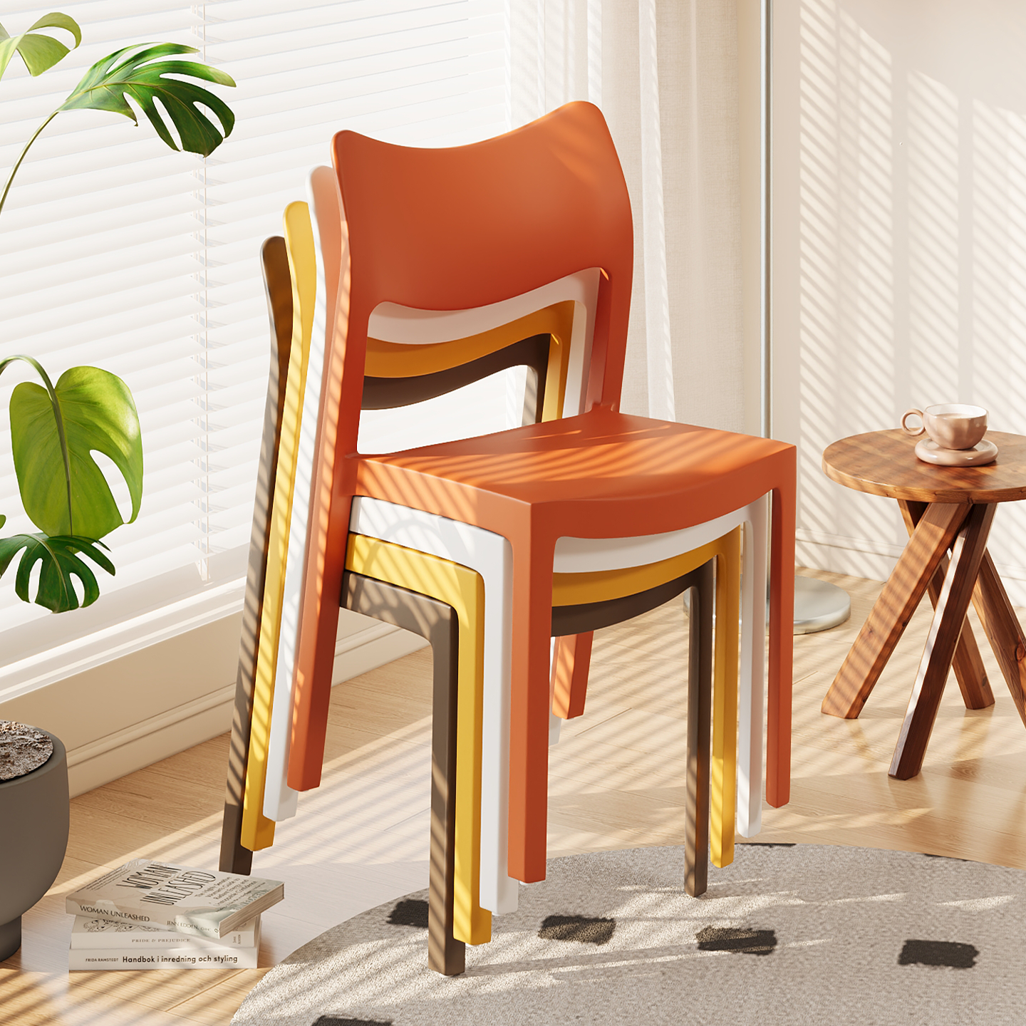 【送货上门】加厚耐用舒适餐椅