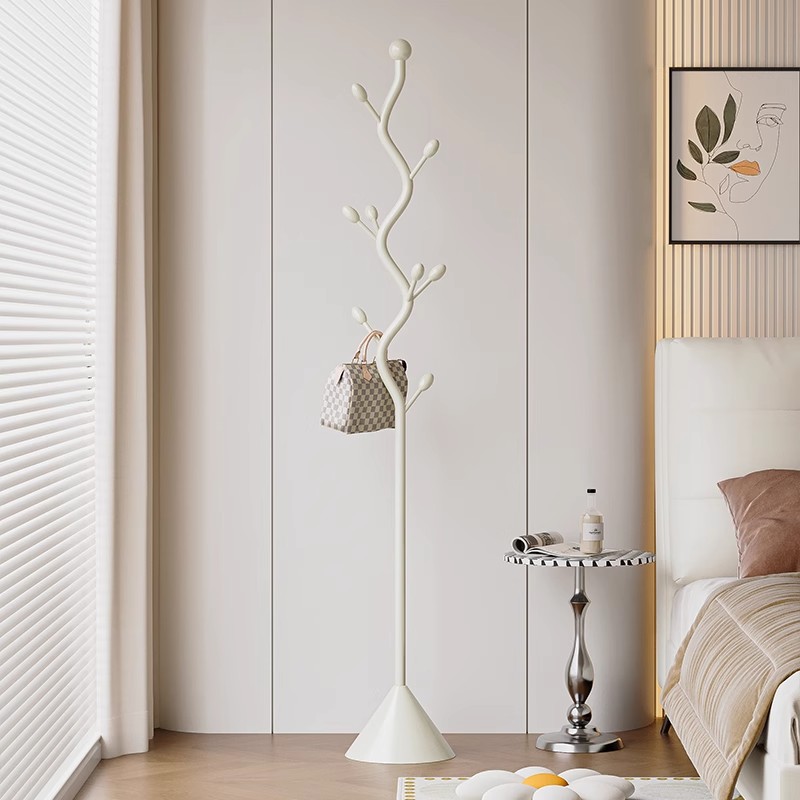 挂衣架卧室落地奶油风意式主卧铁艺简易置物架轻奢创意艺术衣帽架