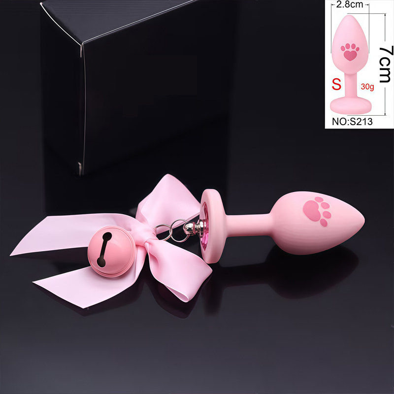 少女情趣后庭玩具铃铛乳夹肛塞女生新手双峰刺激肛门开发自慰神器