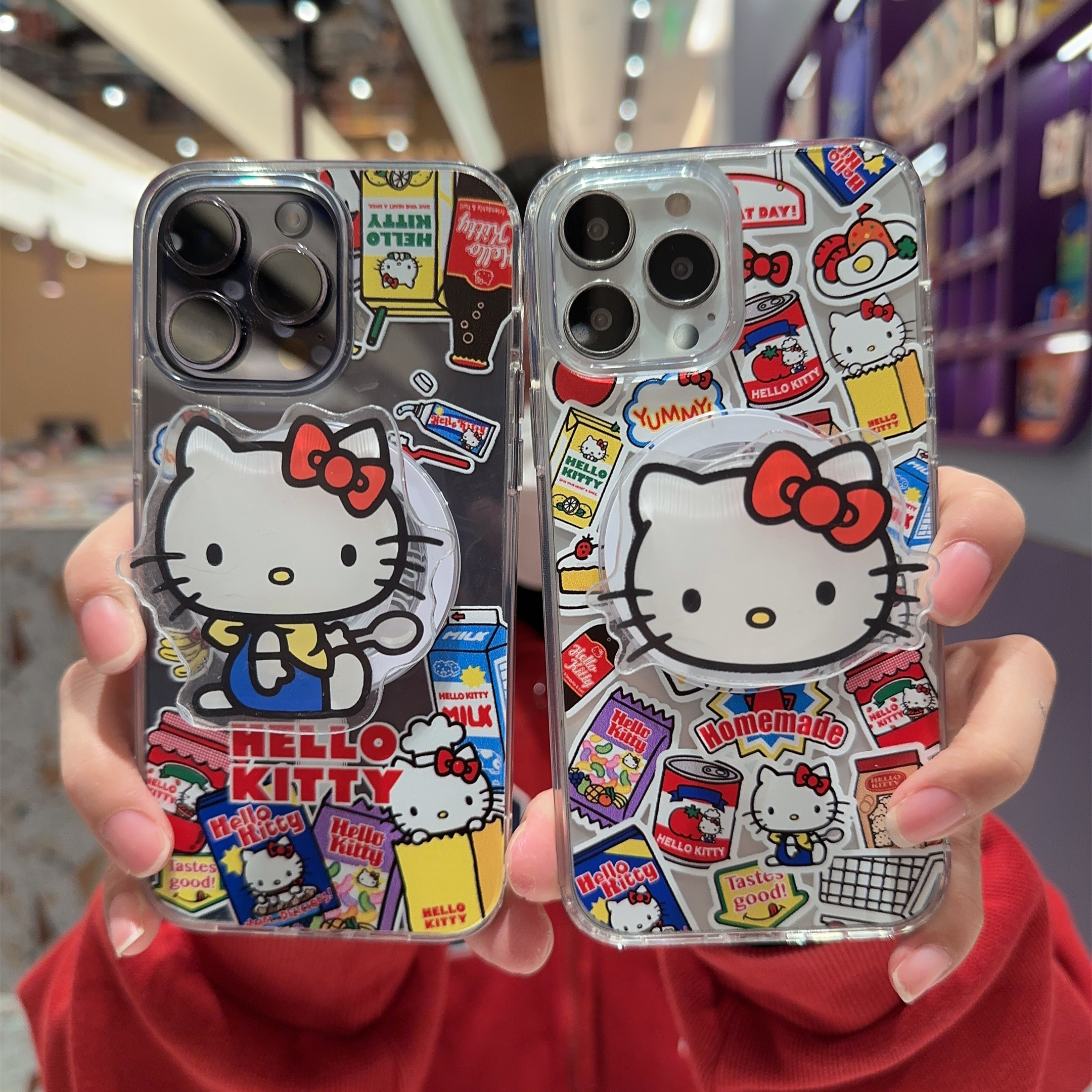 凯蒂猫可爱Kitty无线磁吸适用iPhone15ProMax手机壳透明14PM保护套苹果13/12卡通软壳i16Pro硅胶外壳创意个性