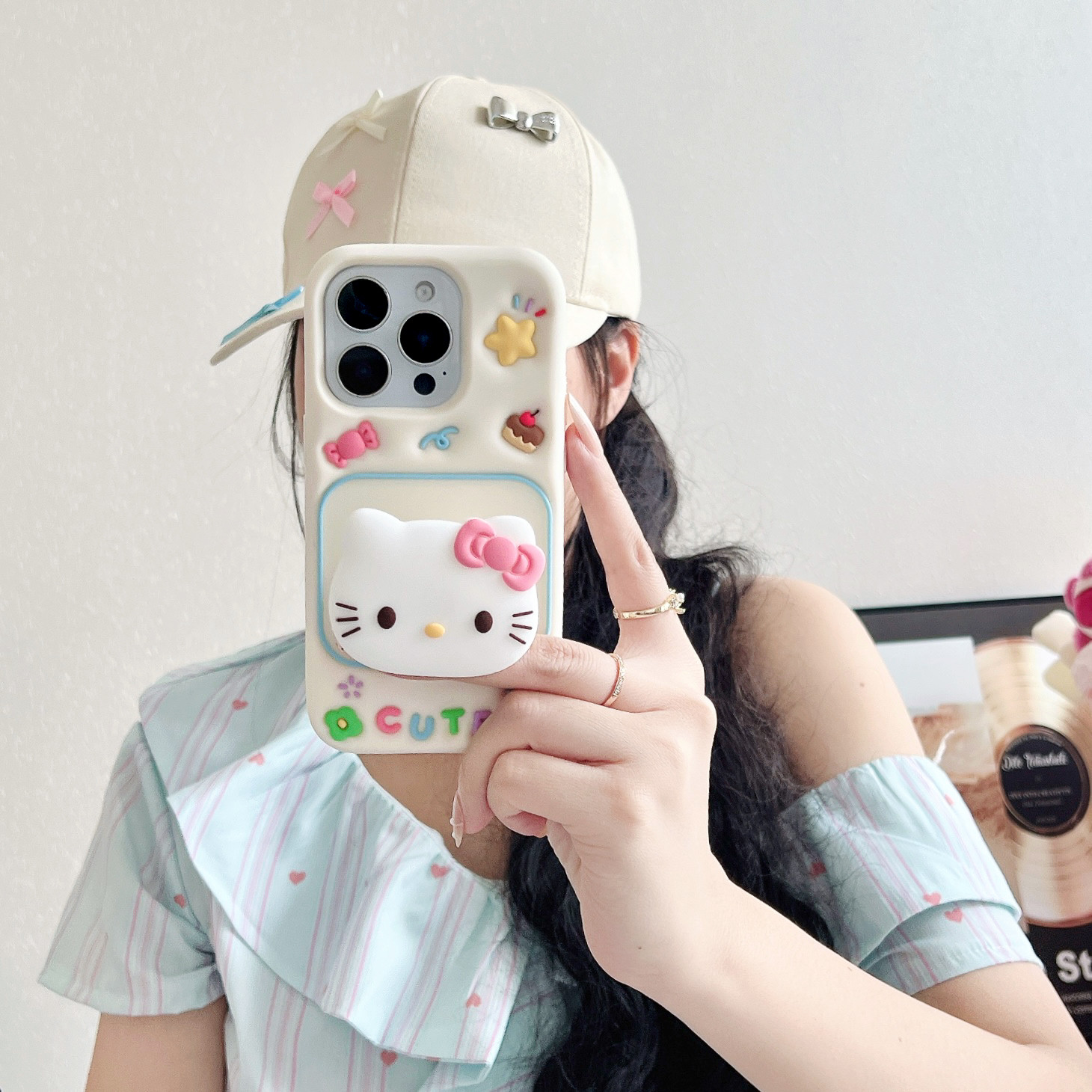三丽鸥凯蒂猫帕恰狗立体公仔适用iPhone17手机壳苹果17Pr