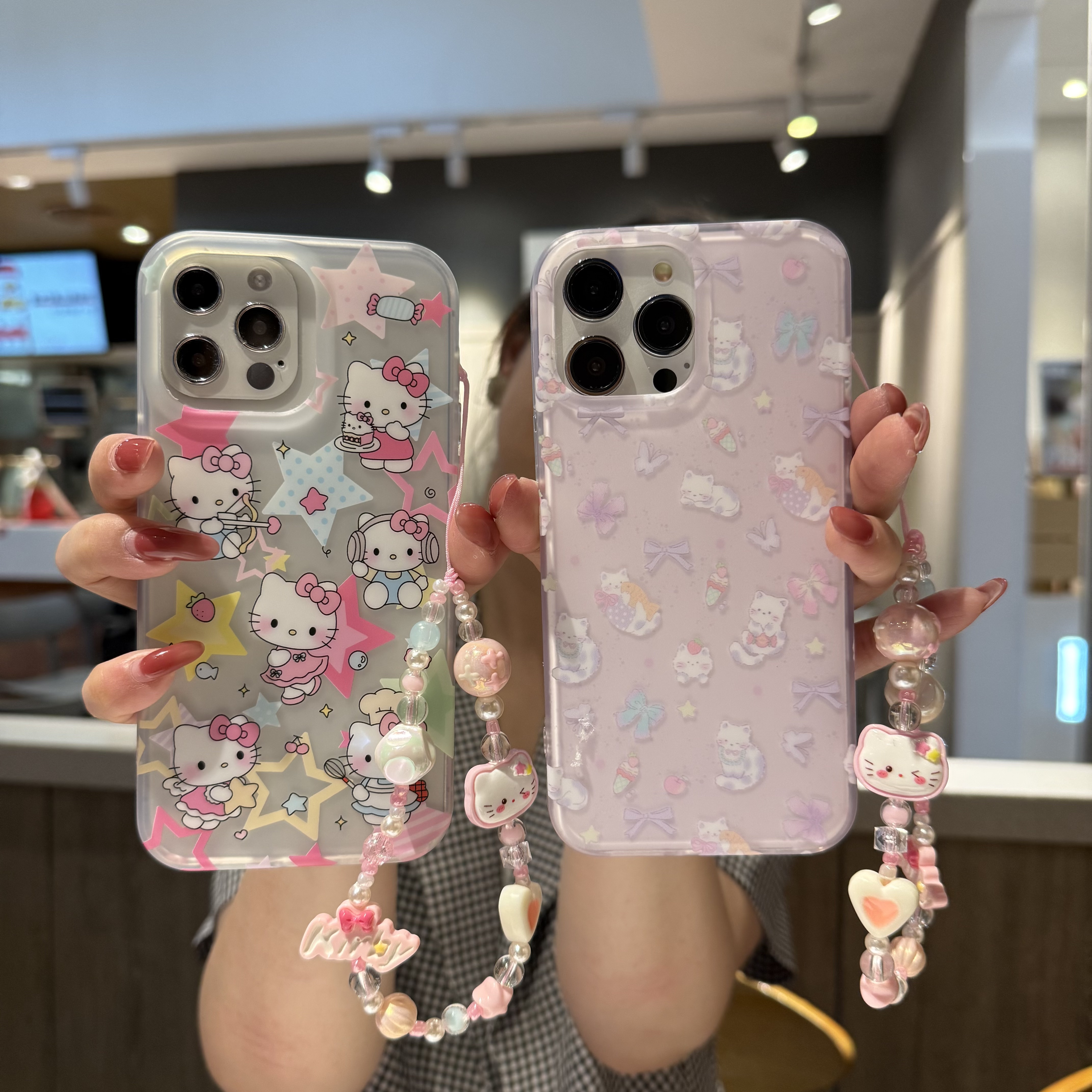 三丽鸥HelloKitty凯蒂猫可爱适用华为Mate60Pro手机壳Pura70+外壳卡通Kitty猫咪iPhone16软壳苹果15pro保护套