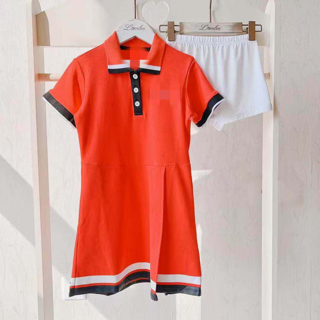 夏季新款女童polo裙连衣裙裙子配打底内裤面料舒服版型正120-160