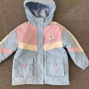 外单秋冬款新款女童超美冰雪公主款厚实外套羽绒服拉链棉服棉袄