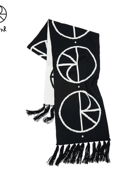 Polar Skate Co Stroke Logo Scarf 冬季保暖满印情侣披肩围巾男