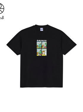 Polar Skate Co Smoker Tee 25新品趣味漫画印花街头休闲短袖T恤