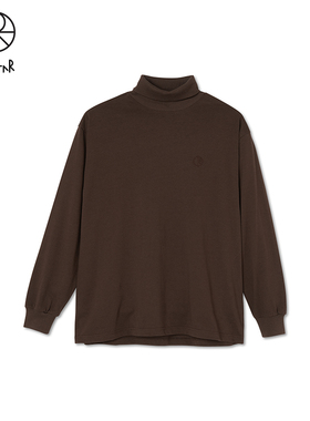 Polar Skate Co Polar Turtleneck 刺绣Logo高领纯棉打底长袖T恤