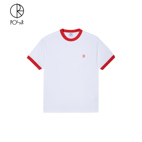 PolarSkateCo简约撞色拼接短袖