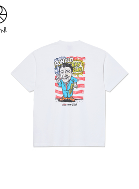 Polar Skate Co Ray Gun Tee 趣味印花白色简约圆领休闲运动T恤男