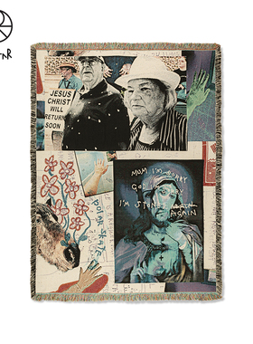 Polar Skate Co Collage Throw 抽象个性满印潮酷地毯
