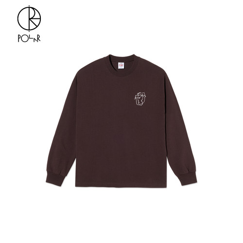 PolarSkateCo纯棉印花长袖T恤