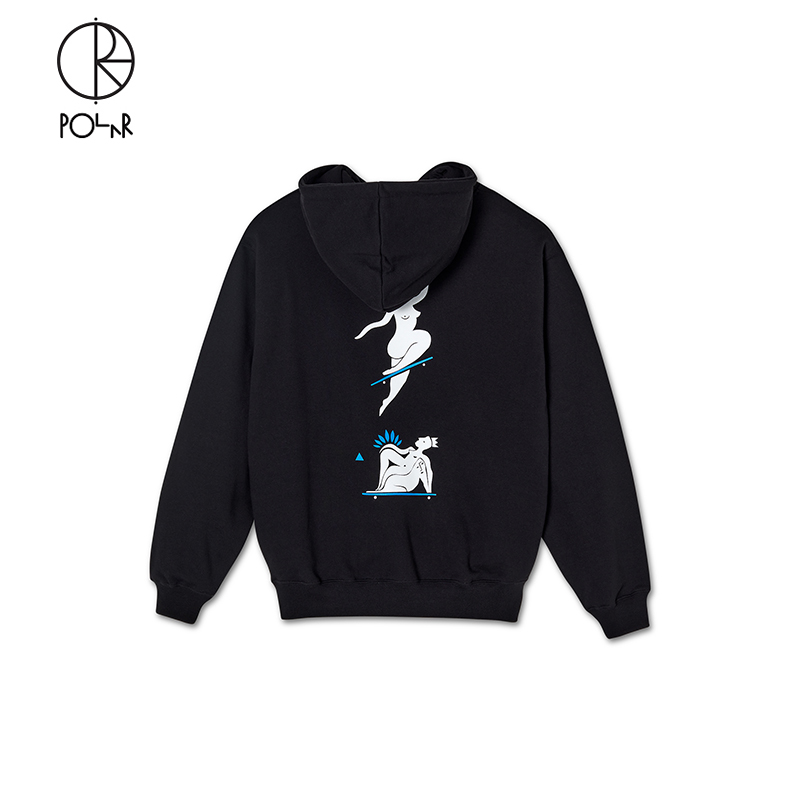 PolarSkateCo印花连帽衫卫衣