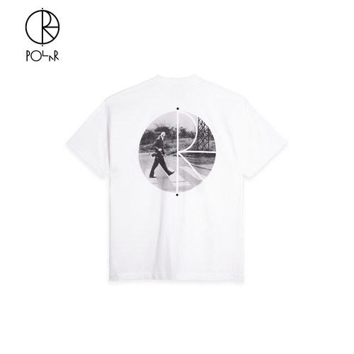 PolarSkateCo填充logo印花T恤