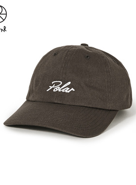 Polar Skate Co sam Varsity Logo Cap 刺绣街头情侣棒球鸭舌帽潮