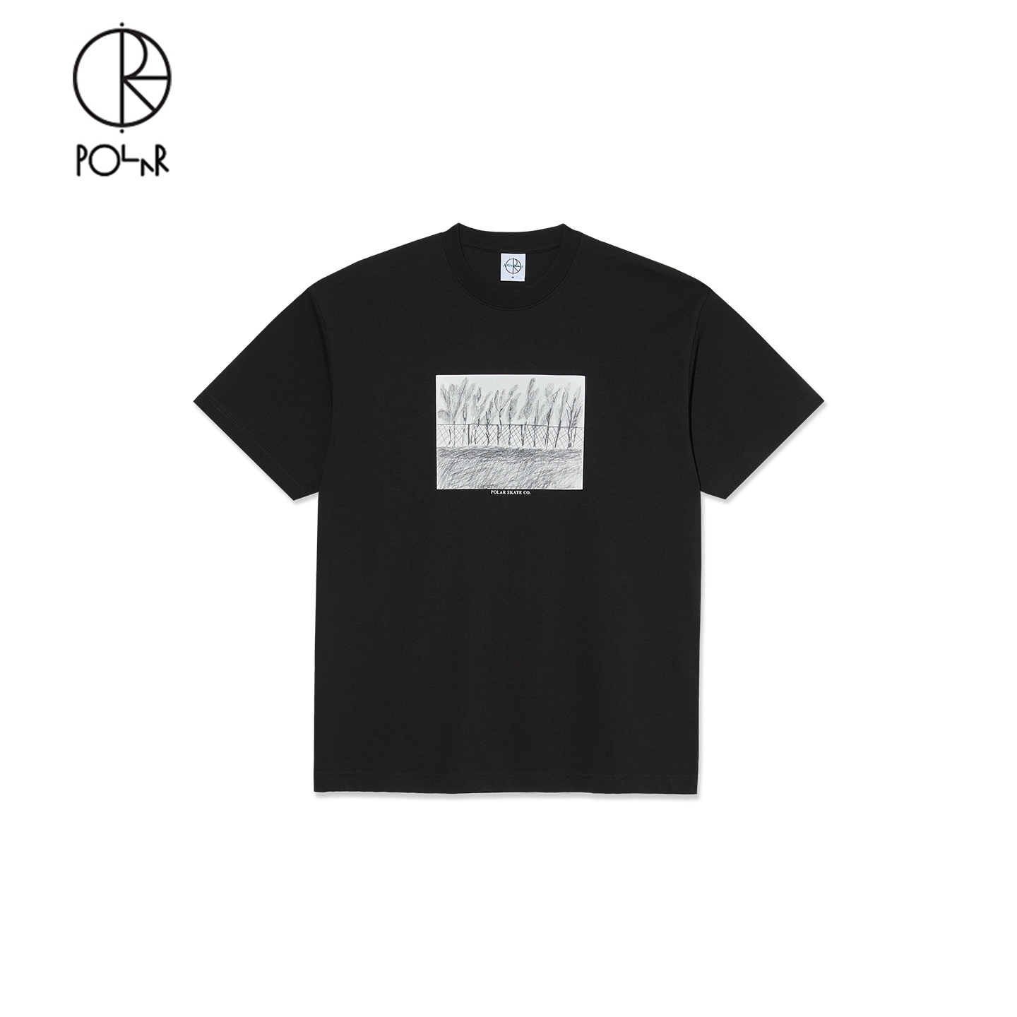 PolarSkateCo栅栏印花短袖