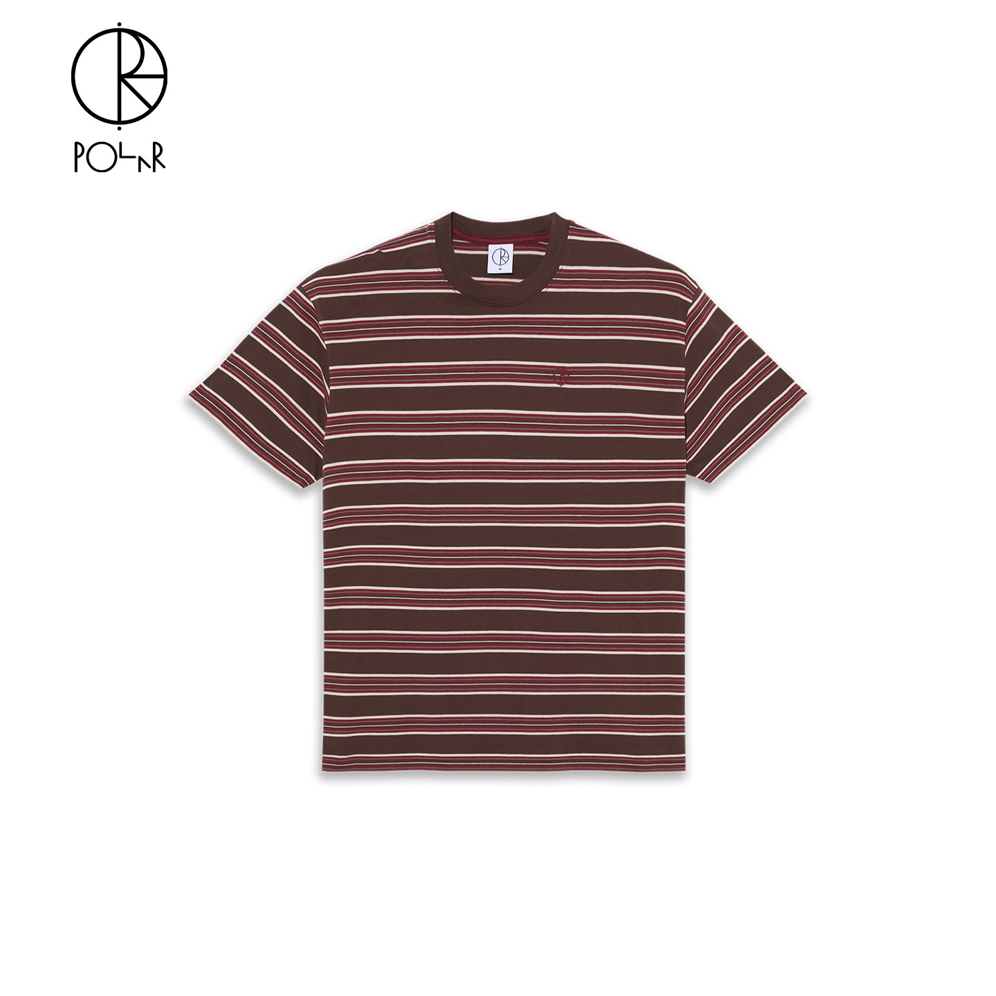 Polar Skate Co Stripe Tee 刺绣撞色复古条纹宽松休闲短袖新品男