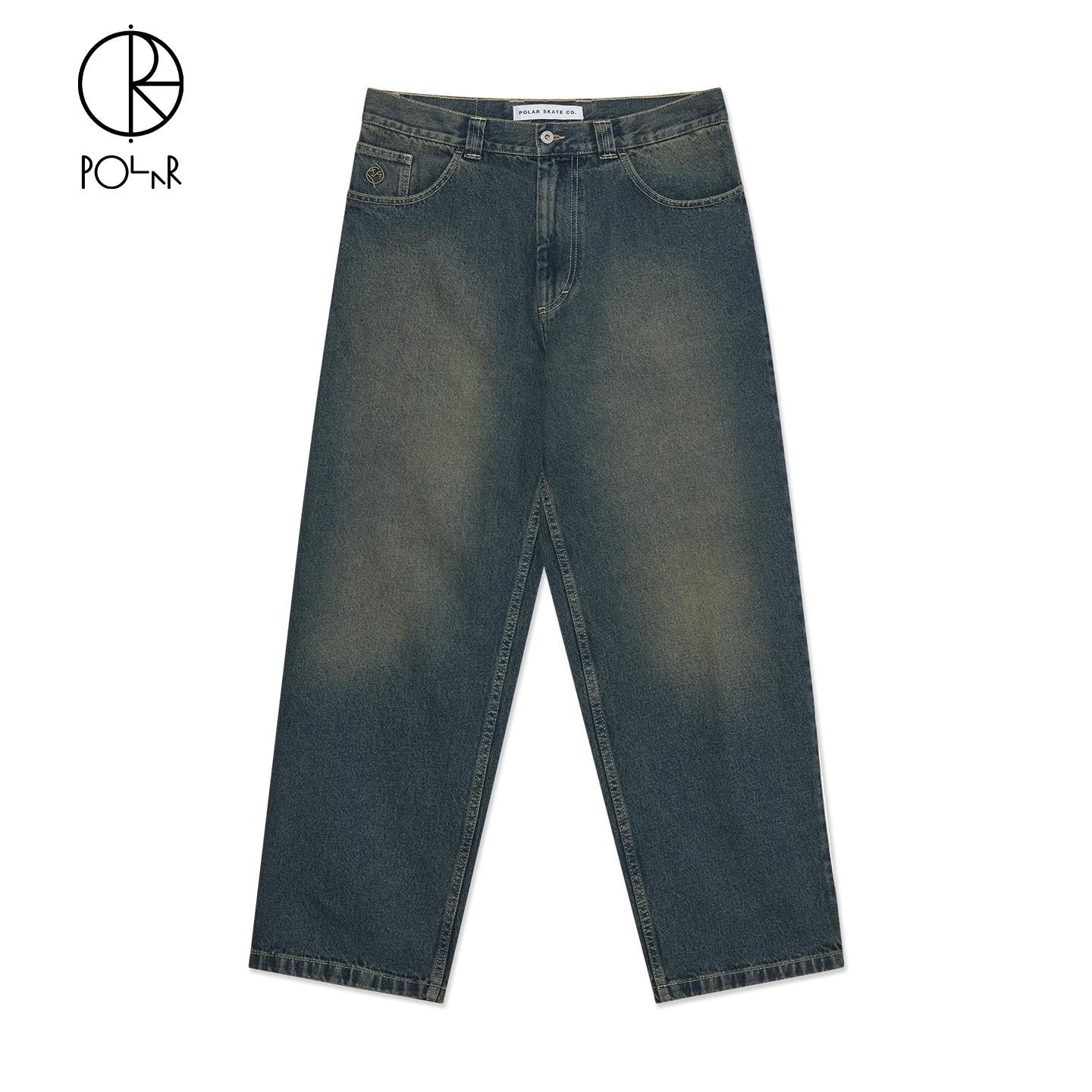 牛仔布面料 口袋刺绣图案