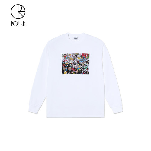 PolarSkateCo趣味长袖T恤男女