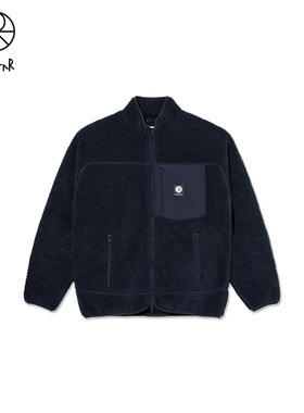 Polar Skate Co Kiki Jacket冬季加绒拼色男女厚仿羊羔绒夹克外套