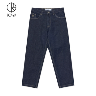 Pants 重磅纯棉街头男女阔腿牛仔裤 Polar 新品 老爹裤 Skate