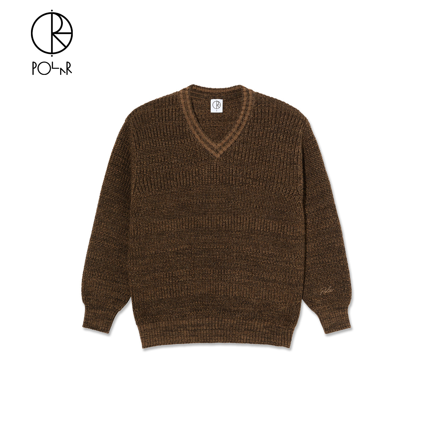Polar Skate Co Eve Sweater 25冬季新品纯羊毛保暖V领情侣针织衫