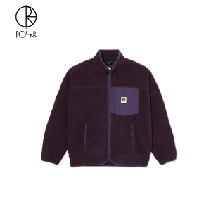 Jacket Polar Kiki 秋冬仿羊羔绒加绒加厚外套贴布夹克 Skate
