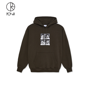 Punch Skate 卫衣男 Hoodie春季 印花加绒宽松连帽衫 Dave Polar