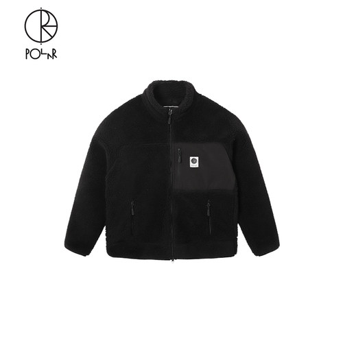 PolarSkateCo羊羔绒贴布夹克