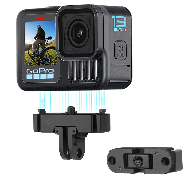 适用GoPro HERO13Black快拆运动相机gopro13拓展底座配件扩展转接头支架1/4螺丝孔转换件