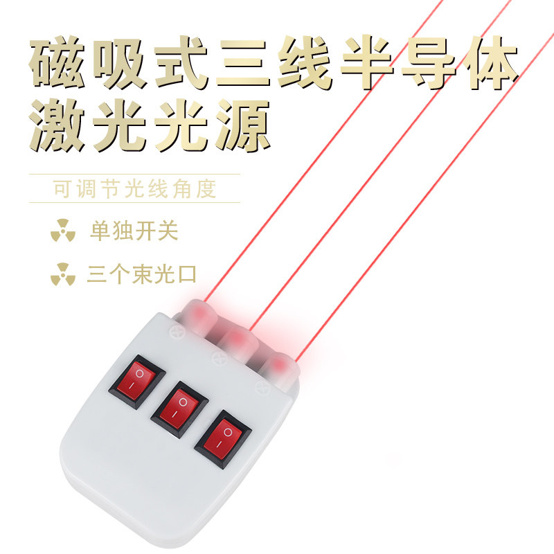 磁性三线半导体激光源透镜套装图片