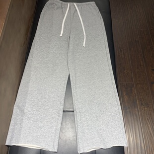 时尚 实体店精品女装 夏季 新款 休闲百搭宽松显瘦松紧腰卷边九分裤