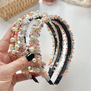 韩国儿童发箍可爱珍珠发卡女童不伤头防滑带齿宝宝头箍小女孩头饰